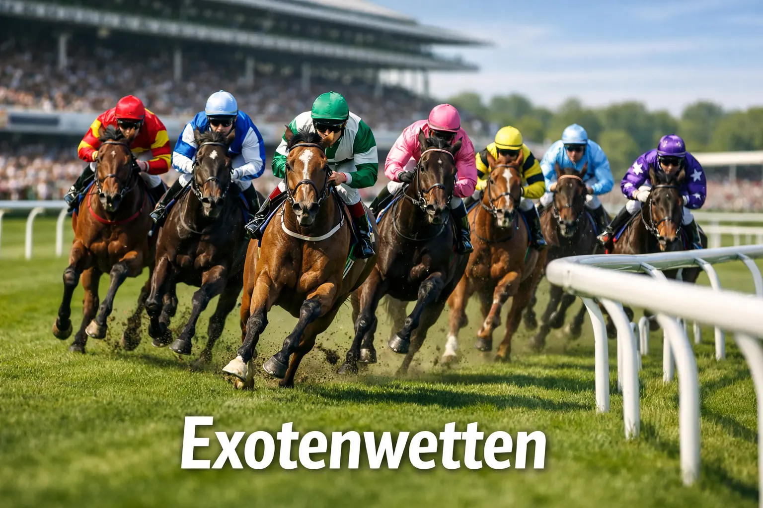 Dreierwette und Viererwette bei Pferdewetten – Großes Starterfeld im Galopprennen